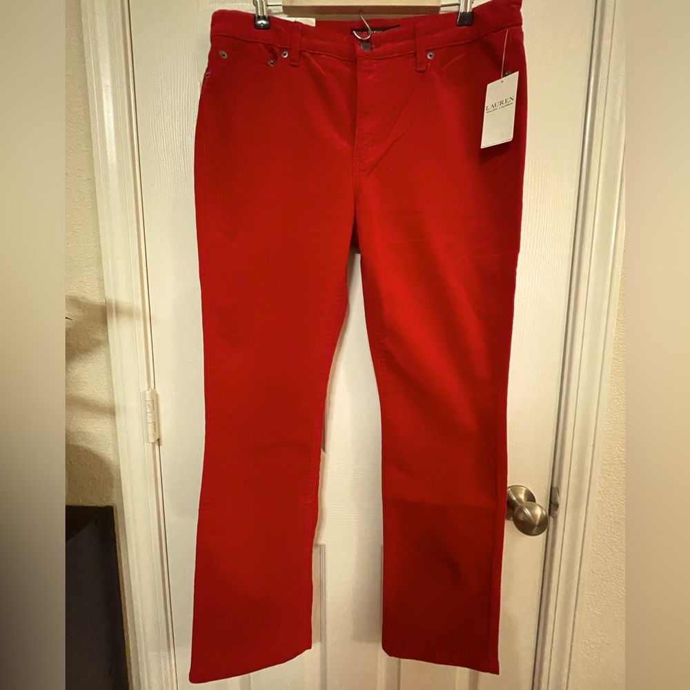 Lauren Ralph Lauren Premier Straight Corduroy Pants - Size 12 - NWT